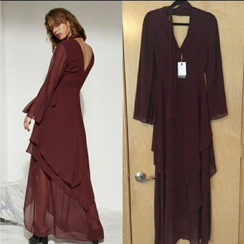 C/Meo Autonomy Long Sleeve full Length Dress - Picture 5 of 7